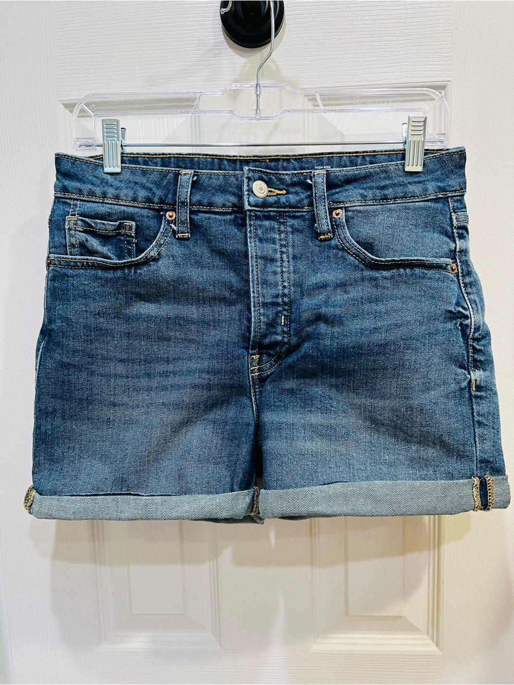 Old Navy Blue Rolled-Cuff Denim Shorts